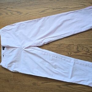 Talbots classic pale pink color pants flat front cropped pants Size 6